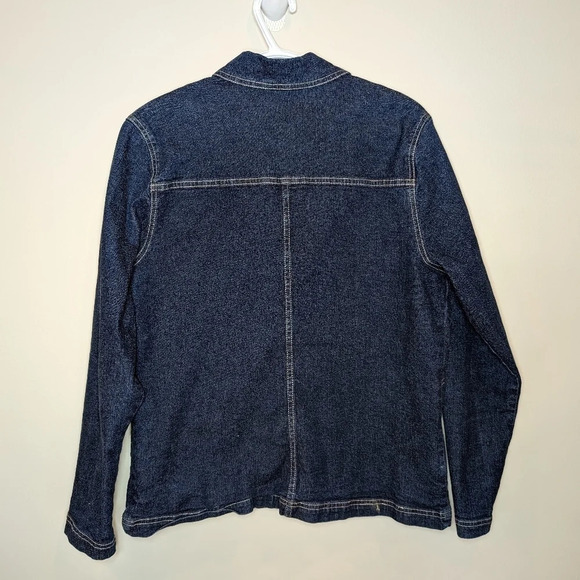 Vintage Tradition Country Collection Petite 12P Denim Jean Zip Up Jacket Woman - Picture 2 of 6